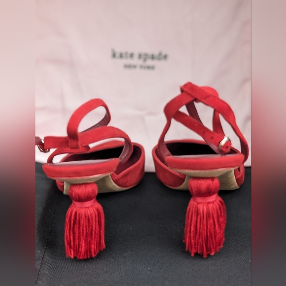Kate Spade Voila Pumps Heels 9.5 M Deep Rubine / Red /Dust bag included - Picture 3 of 14